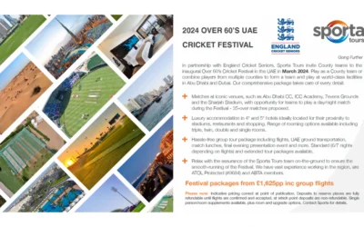 Over 60s Cricket Festival in the UAE